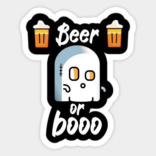 Beer or boo Sticker